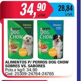Maxiconsumo Alimentos P-perros Dog Chow Sobres Vs. Sabores oferta
