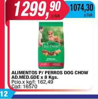 Maxiconsumo Alimentos P-perros Dog Chow Ad. Med. Gde..x 8kgs oferta