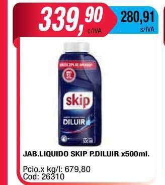 Maxiconsumo Skip Jab.liquido P.Diluir x 500ml oferta