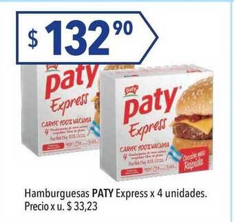 Hergo Paty Hamburguesas Express X 4 Unidades oferta