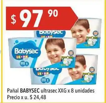Hergo Babysec Pañal Ultrasec XXG X 8 Unidades oferta