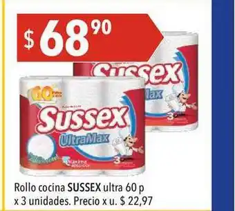 Hergo Sussex Rollo Cocina Ultra 60 P X 3Unidades oferta