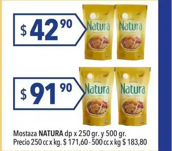 Hergo Natura Mostaza Dp X 250 Gr. Y 500gr. oferta