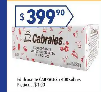 Hergo Cabrales Edulcorante X 400 Sobres oferta