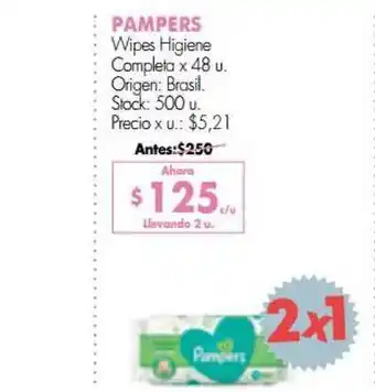 Simplicity Pampers Wipes Higiene Completa oferta