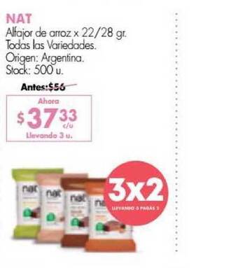 Simplicity Nat Alfajor De Arroz x 22/28gr oferta