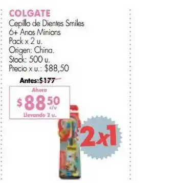 Simplicity Colgate Cepillo De Dientes Smiles 6+ Anos Minions oferta