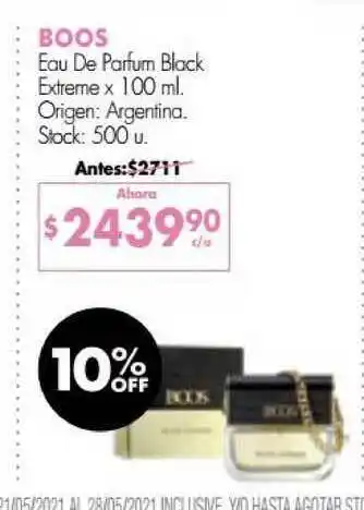Simplicity Boos Eau De Parfum Black Extreme x 100ml oferta