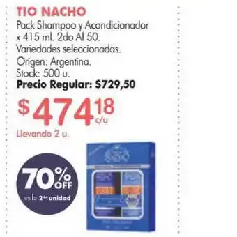 Simplicity Tio Nacho Pack Shampoo Y Acondicionador x 415ml oferta