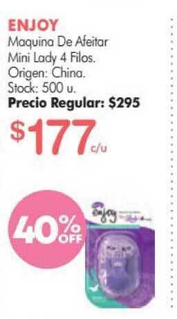 Simplicity Enjoy Maquina De Afeitar Mini Lady 4 Filos oferta