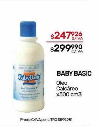 Nini Mayorista Baby Basic Oleo Calcáreo oferta