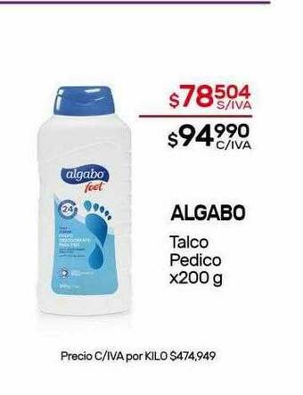 Nini Mayorista Algabo Talco Pedico oferta