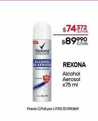 Nini Mayorista Rexona Alcohol Aerosol oferta