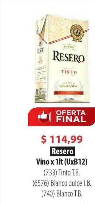 Parodi Resero Vino oferta