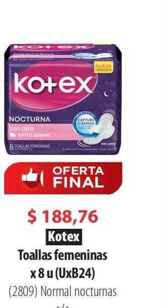 Parodi Kotex Toallas Femeninas oferta