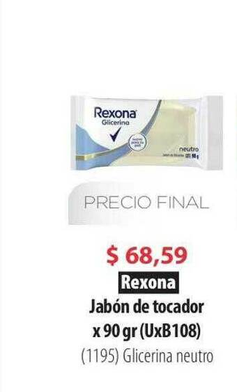 Parodi Rexona Jabón De Tocador oferta