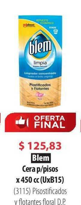 Parodi Blem Cera P Pisos oferta