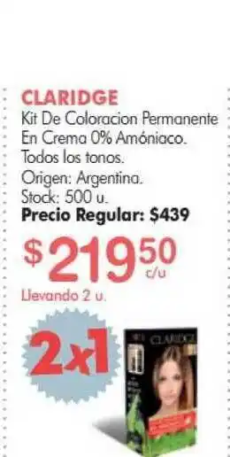 Simplicity Claridge Kit De Coloracion Permanente oferta
