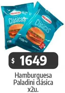 Autoservicio Capo Paladini hamburguesa clásica oferta