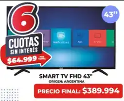 Supermayorista Vital Smart tv fhd 43" oferta
