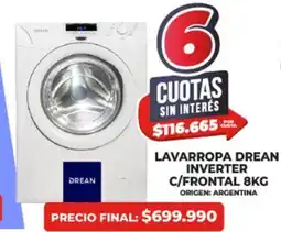Supermayorista Vital Drean lavarropa inverter c/frontal oferta