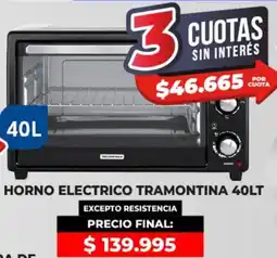Supermayorista Vital Horno electrico tramontina oferta