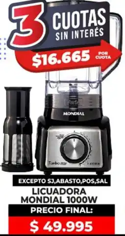 Supermayorista Vital Licuadora mondial oferta