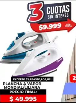 Supermayorista Vital Plancha a vapor mondial/liliana oferta