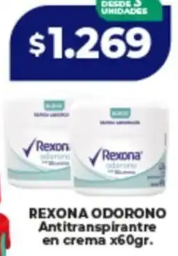 Supermayorista Vital Rexona odorono antitranspirantre en crema oferta