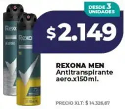 Supermayorista Vital Rexona men antitranspirante aero. oferta