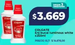 Supermayorista Vital Colgate enj bucal luminous white oferta