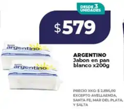 Supermayorista Vital Argentino jabon en pan blanco oferta