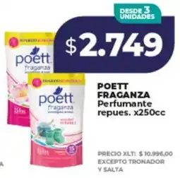 Supermayorista Vital Poett Fraganza perfumante repues oferta