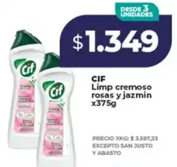 Supermayorista Vital Cif limp cremoso rosas y jazmin oferta