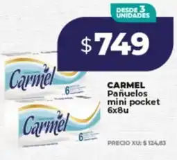 Supermayorista Vital Carmel pañuelos mini pocket oferta