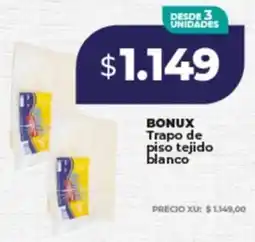 Supermayorista Vital Bonux trapo de piso tejido blanco oferta