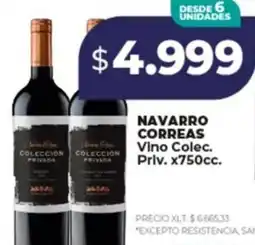 Supermayorista Vital Navarro Correas vino colec. priv oferta