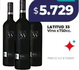 Supermayorista Vital Latitud 33 vino oferta