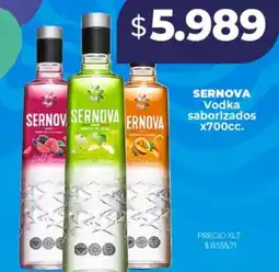 Supermayorista Vital Sernova vodka saborizados oferta