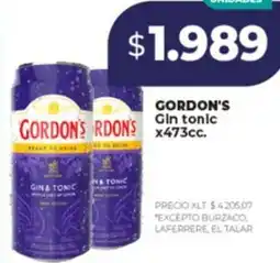 Supermayorista Vital Gordon's gin tonic oferta