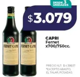 Supermayorista Vital Capri fernet oferta