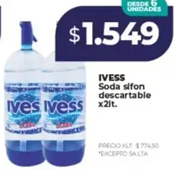 Supermayorista Vital Ivess soda sifon descartable oferta