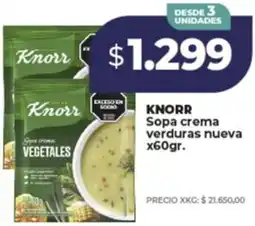 Supermayorista Vital Knorr sopa crema verduras nueva oferta