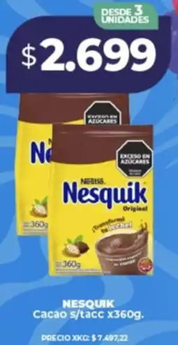 Supermayorista Vital Nesquik cacao s/tacc oferta