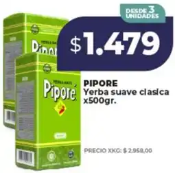 Supermayorista Vital Pipore yerba suave clasica oferta