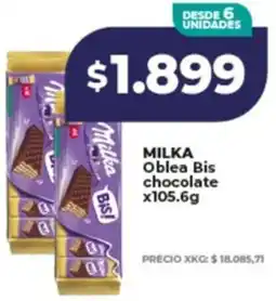 Supermayorista Vital Milka oblea bis chocolate oferta