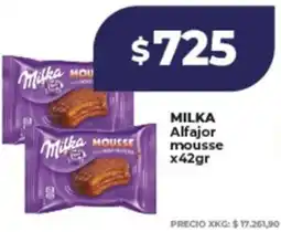 Supermayorista Vital Milka alfajor mousse oferta