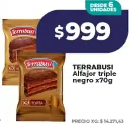 Supermayorista Vital Terrabusi alfajor triple negro oferta