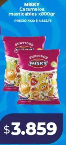 Supermayorista Vital Misky caramelos masticables oferta