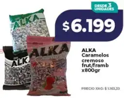 Supermayorista Vital Alka caramelos cremoso frut/framb oferta